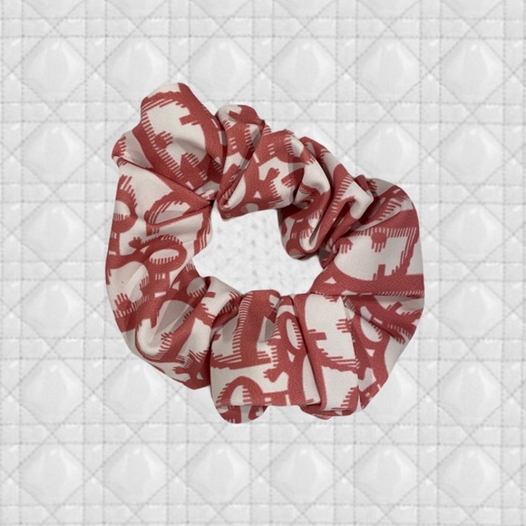 LAST ONE 🌟 HANDMADE REWORKED AUTHENTIC DIOR BIKINI DESIGNER SCRUNCHIE - Picture 3 of 4